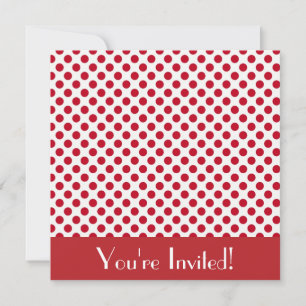 Cute Polka Dot Invitation
