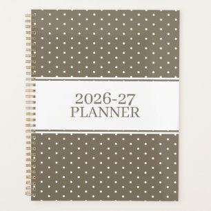Cute Polka Dot Pattern Planner