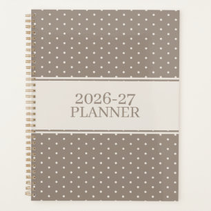 Cute Polka Dot Pattern Planner