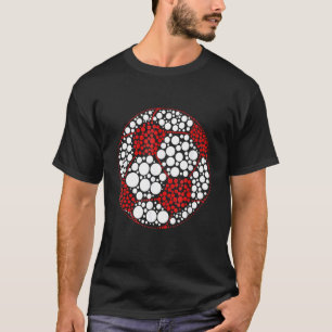Cute Polka Dot Soccer Player International Dot Da T-Shirt