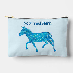Cute Polka Dot Zebra Accessory Pouch
