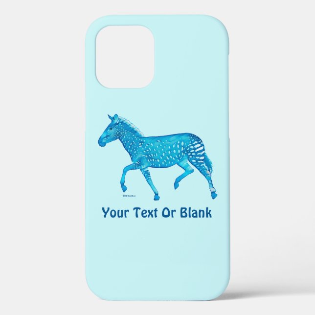 Cute Polka Dot Zebra - Blue Case-Mate iPhone Case (Back)