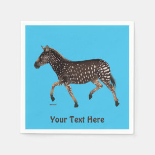 Cute Polka Dot Zebra Napkin
