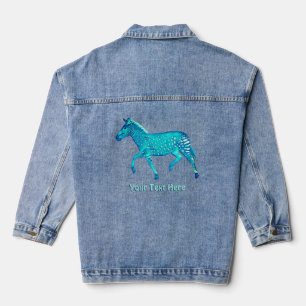 Cute Polka Dot Zebra Scented Candle Denim Jacket