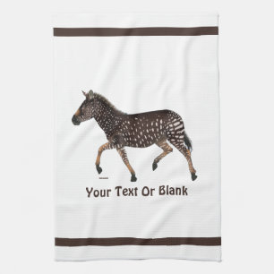 Cute Polka Dot Zebra Tea Towel
