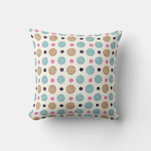 Cute Polka Dots Pattern Cushion