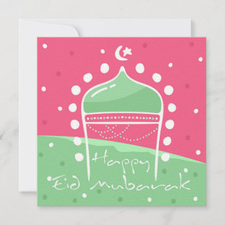 Cute Polka Greeting Cards Ied Mubarak Adha Fitr