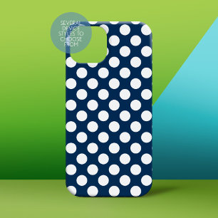 Cute Polka Pot Pattern with White Dots iPhone 16 Case