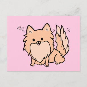 Cute Pom Blank Postcard