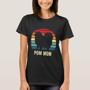 Cute Pom Dog Mum Funny Pomeranian Lover Pet Owner T-Shirt