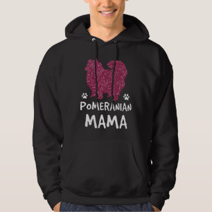 Cute Pom Dog Mum Funny Pomeranian Mama Pet Owner Hoodie