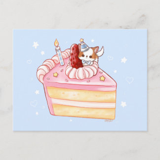Cute Pomchi Puppy Happy Birthday Card