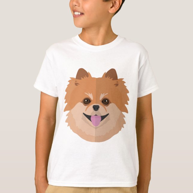 Cute Pomeranian Cartoon! T-Shirt (Front)