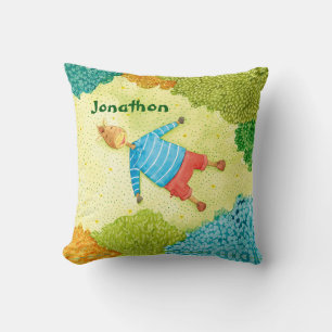 Cute Pony kids Cartoon Boys Personalised Cushion
