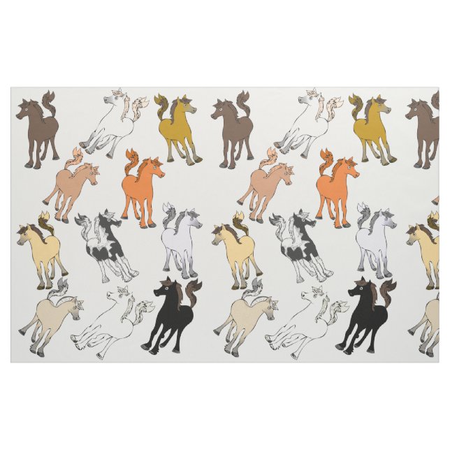 Cute Pony Mix Fabric (Fat Quarter)