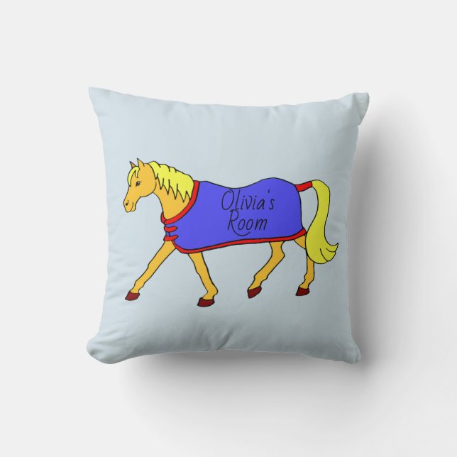 Cute Pony Personalised Cushion (Front)