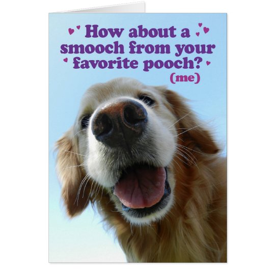 Cute Pooch Golden Retriever Mother's Day Card