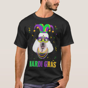 Cute Poodle Dog Lover Mardi Gras Carnival Party Fe T-Shirt