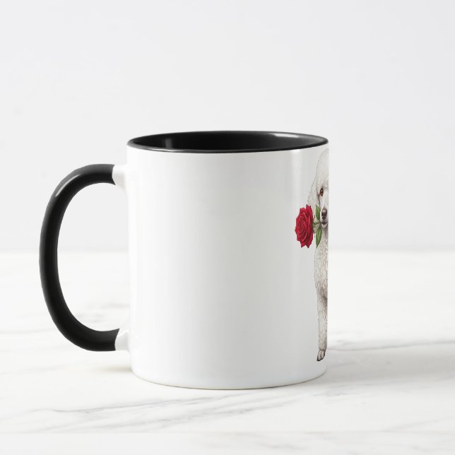 ‏Cute Poodle Dog Mug (Left)
