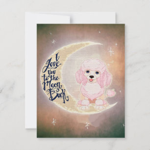 Cute Poodle Great Gift for Summer Solstice Invitation
