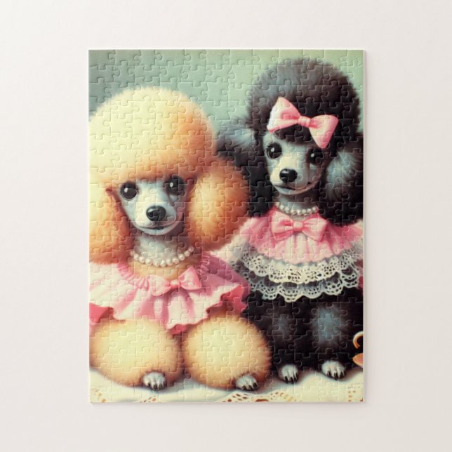 Cute Poodle Illustration Jigsaw Puzzle (Vertical)