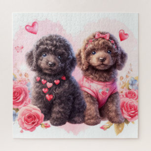 Cute Poodle Puppies Jigsaw Puzzle