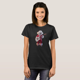 Cute Poodle Rock Star T-Shirt