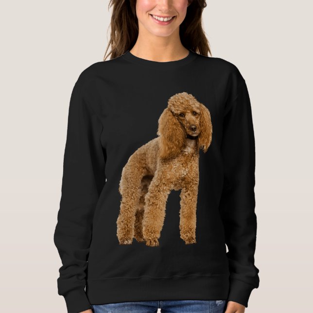 Cute poodle sweatshirt (Front)