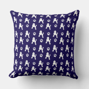 Cute Poodle Throw Pillow