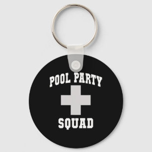 Cute Pool Party Squad Dad Cruise Swim Scu Surfing Key Ring