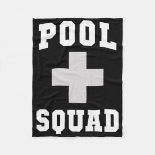 Cute Pool Squad Rescuer Dispatch Lifeguards Swim C Fleece Blanket