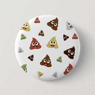 Cute Poop emoji funny gift ideas 6 Cm Round Badge
