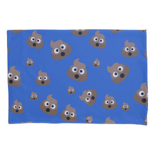 Cute Poop Emoji Pattern Pillowcase