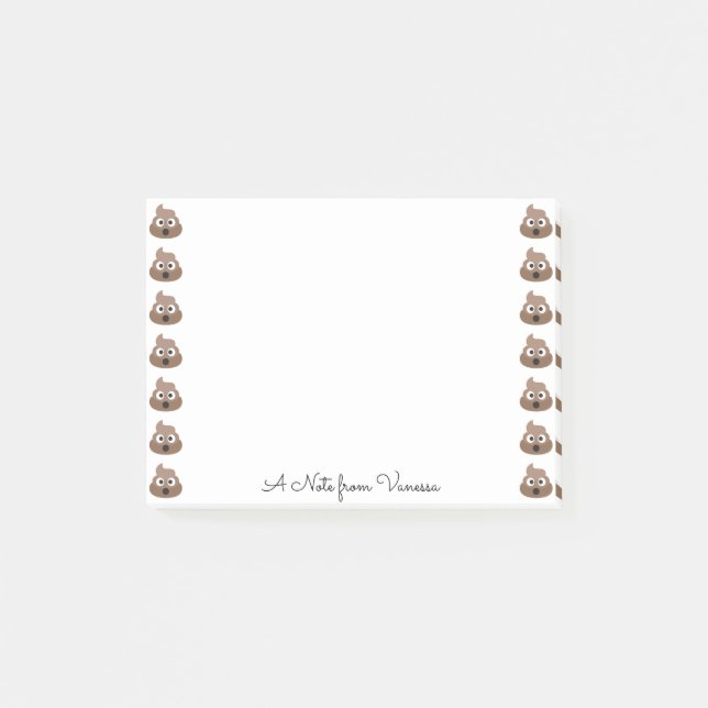 Cute Poop Emojis Post-it Notes (Front)