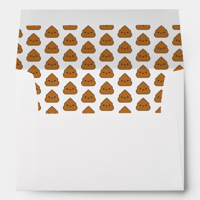 Cute Poop Pattern Envelopes (Back (Bottom))