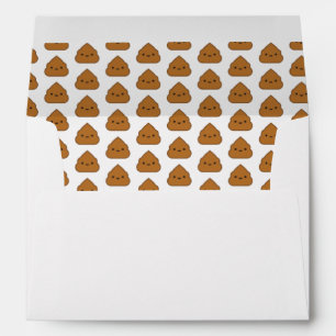 Cute Poop Pattern Envelopes