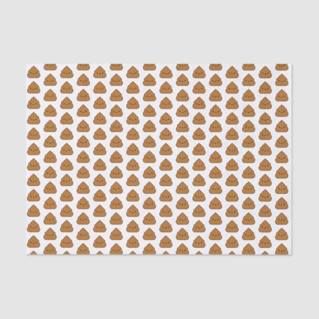Cute Poop Pattern Tissue Paper (Front)