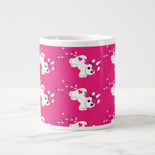 Cute Pooping Pink Unicorn Large Coffee Mug