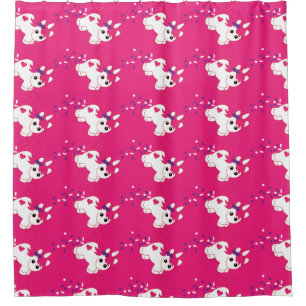 Cute Pooping Unicorn Decor Shower Curtain