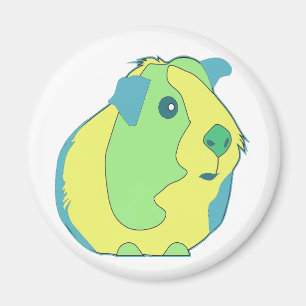 Cute Pop Art Guinea Pig Magnet
