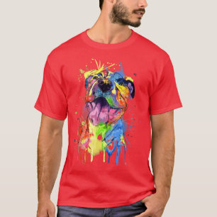 Cute Pop Art Pit Bull Terrier Pitbull Dog Lover Ow T-Shirt