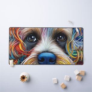 Cute Pop Art Terrier Desk Mat