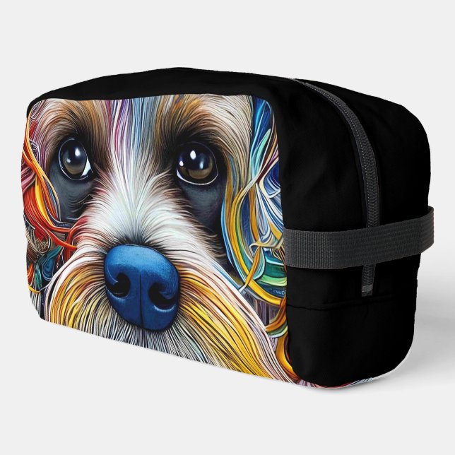 Cute Pop Art Terrier   Dopp Kit (Left Corner)