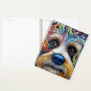 Cute Pop Art Terrier   Planner