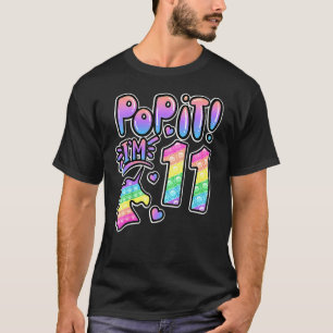 Cute Pop It 11th Birthday Girls Boys 11 Years Old T-Shirt