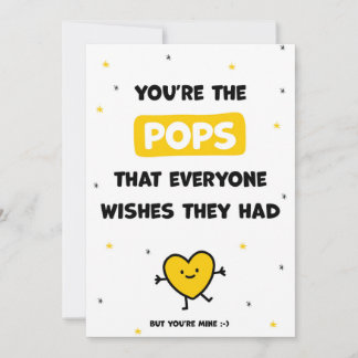 Cute Pops Birthday Cards from Daughter or Son