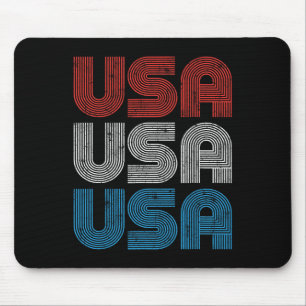 Cute Popsicle American Flag 4th Of July Patriotic Mouse Pad