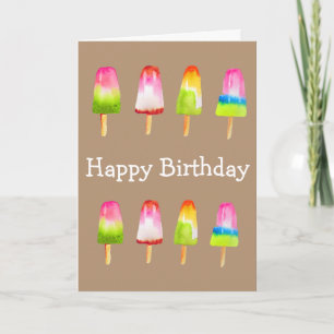Cute popsyle ice-block Summer Card