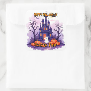 Cute Popular Halloween Spooky Collection Square Sticker
