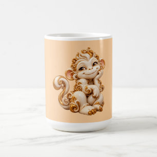 Cute Porcelain Monkey Coffee Mug